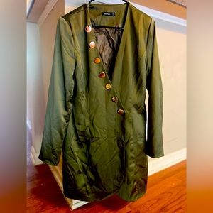 Boohoo Satin blazer dress